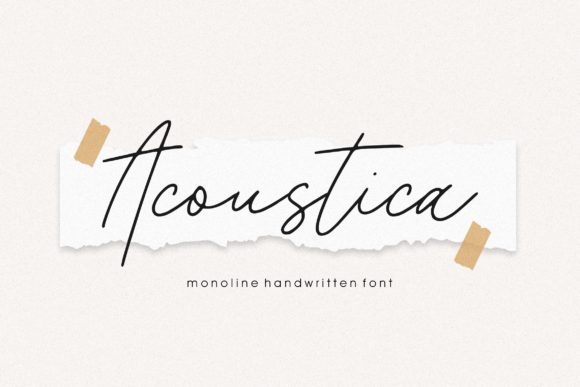 Acoustica: Elegant Script Font for Business