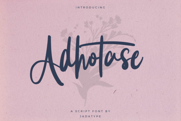 Adhotase: A Whimsical Script Font