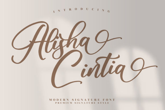 Alisha Cintia: A Playful Script Font