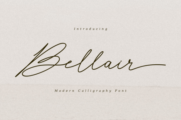 Bellair Font: A Romantic Script for Your Creative Shop