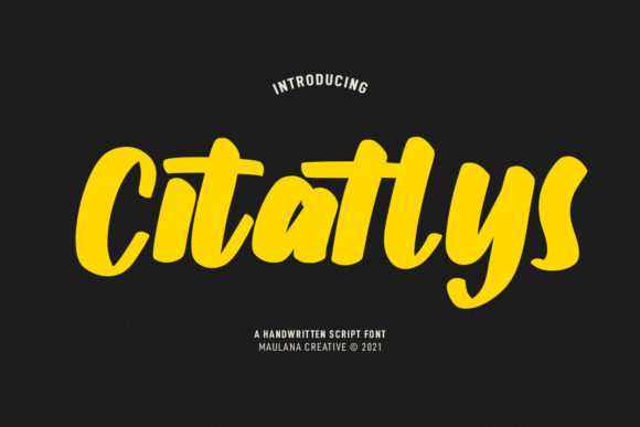 Citatlys: A Trendy Script Font