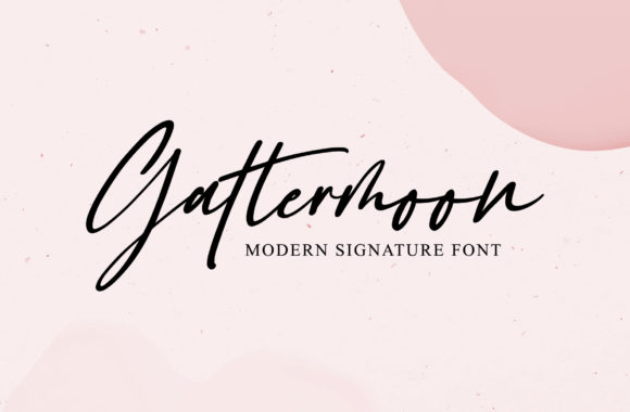 Gattermoon: A Script Font for Elegant Design