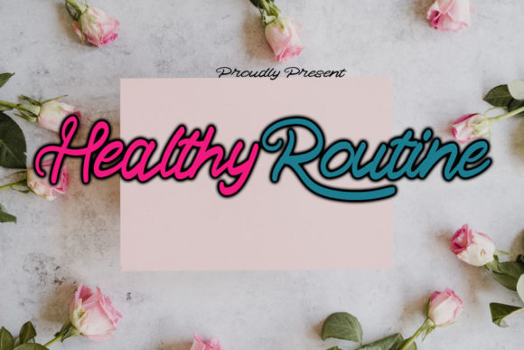 Healthy Routine Font for Business
