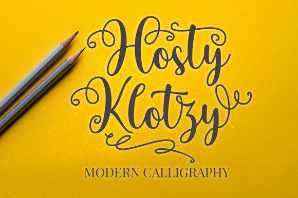 Hosty Klotzy: A Script Font for Impact