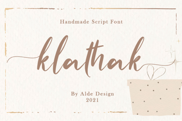 Klathak: A Delicate Script Font for Elegant Design