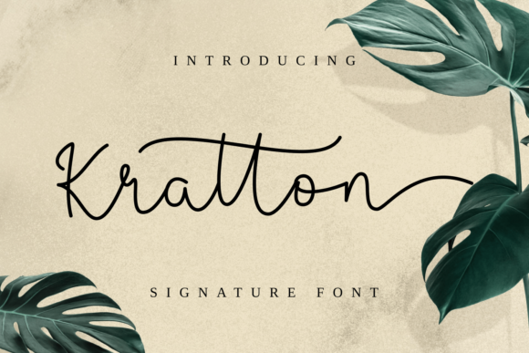 Kratton: A Stylish Script Font
