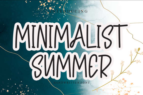 Minimalist Summer: A Script Font That Elevates Branding
