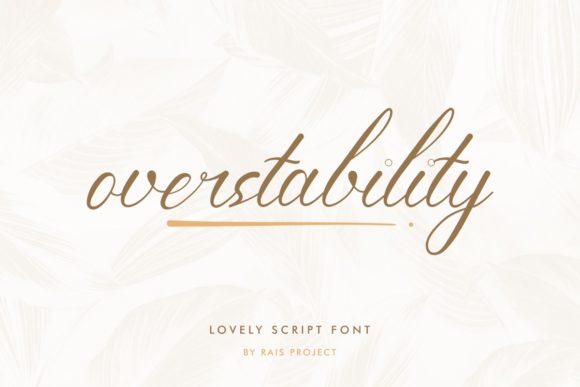 Overstability: A Font for Elegant Campaigns