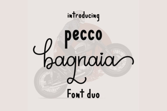 Pecco Bagnaia: A Script Font for Real Projects