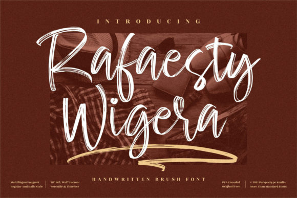 Rafaesty Wigera: A Script Font for Creative Web Design