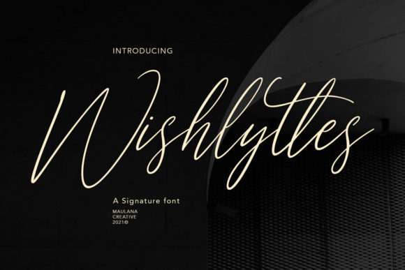 Wishlyttes: A Script Font for Creative Makers