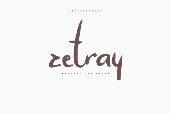 Zetray: A Script Font for Elegant Design